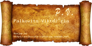 Palkovits Viktória névjegykártya